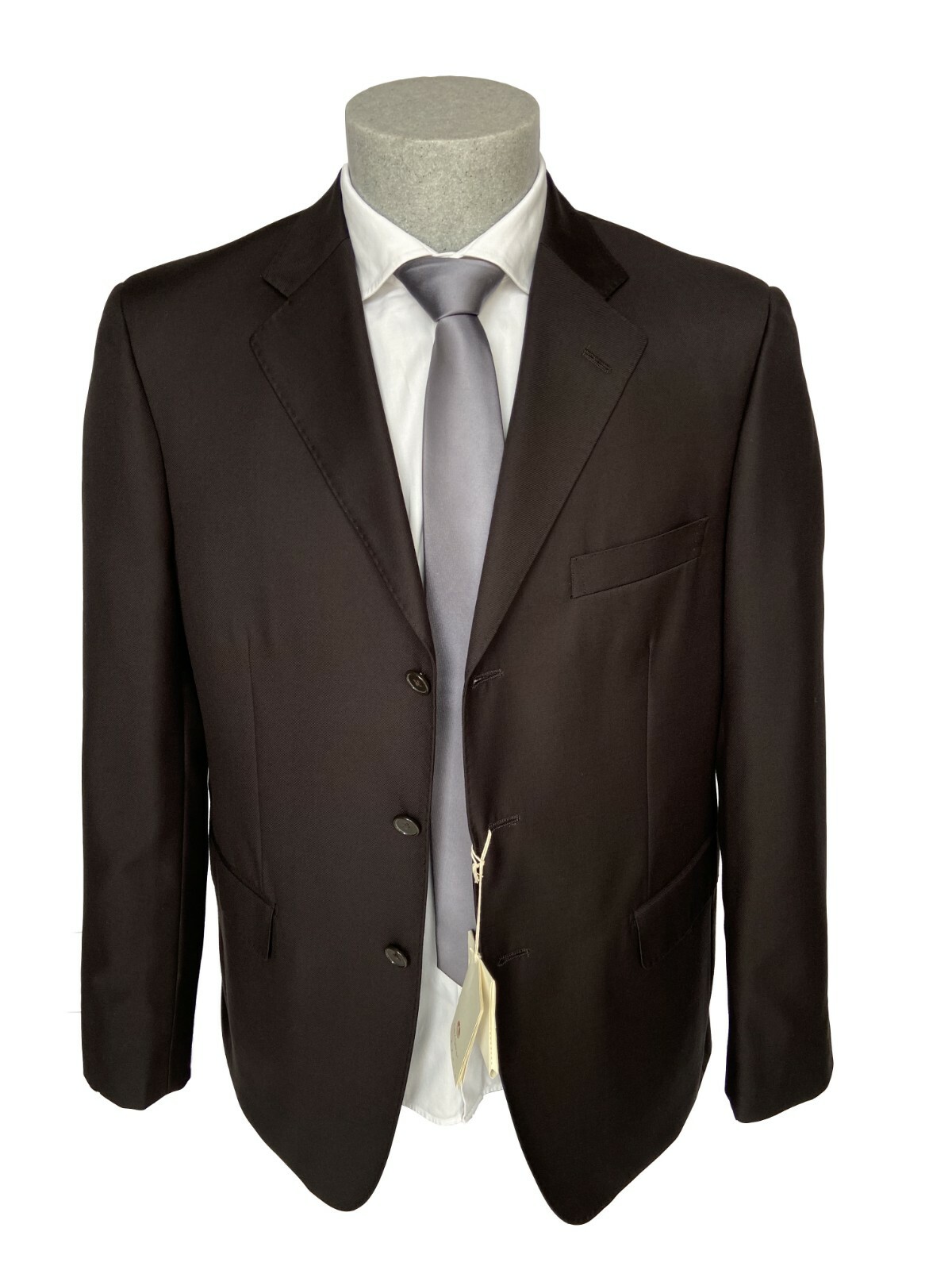 NAVIGATE Men’s Dark Brown Solid Color DROP 6 Classic Dress, 70% Discount.