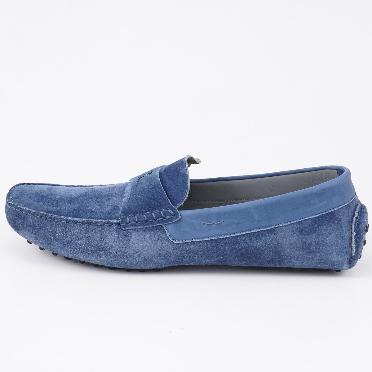 Brett Johnson Slate Blue Calf Suede Driving Moccasins 10.5 (Eu 43.5) Shoes NIB