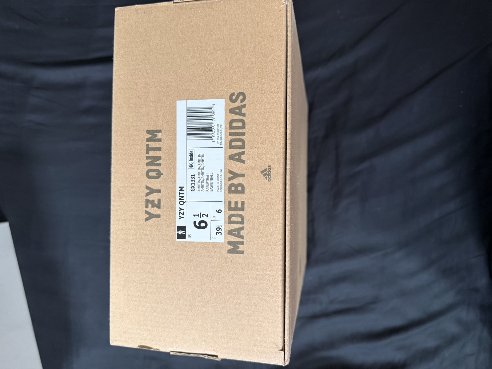 adidas Yeezy QNTM Amber Tint HQ2085 High Top Neoprene Upper Rubber Outsole 6.5