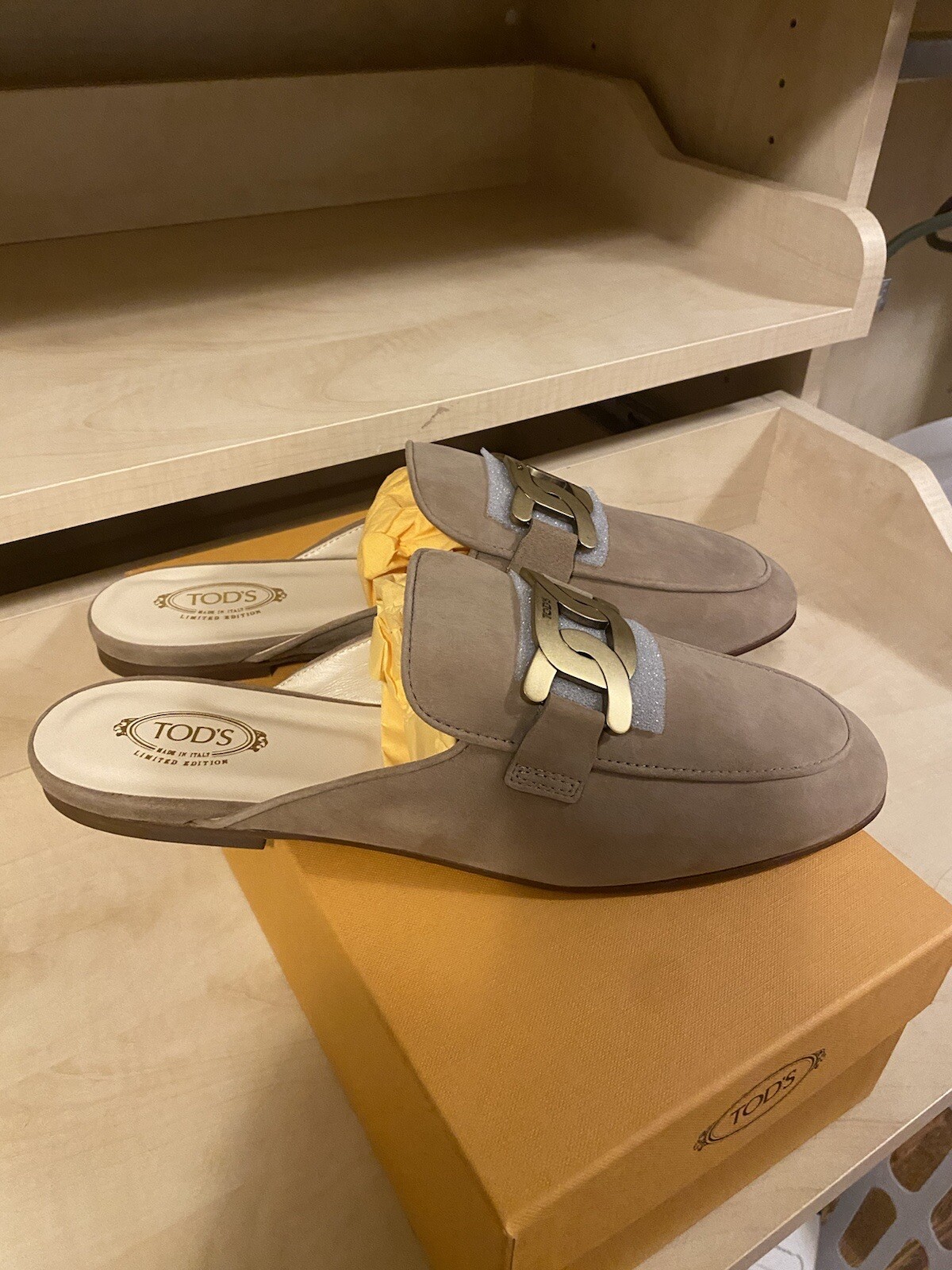 NEW IN BOX, Tod’s Limited Edition embellished slides, Size 41/10.5, Retail $775