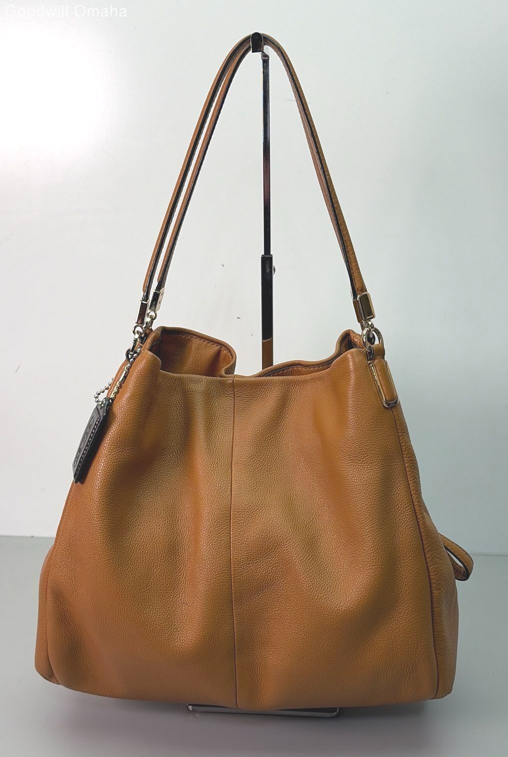 Authentic Coach Madison Phoebe Pebbled Leather Bag #26224 w/ COA