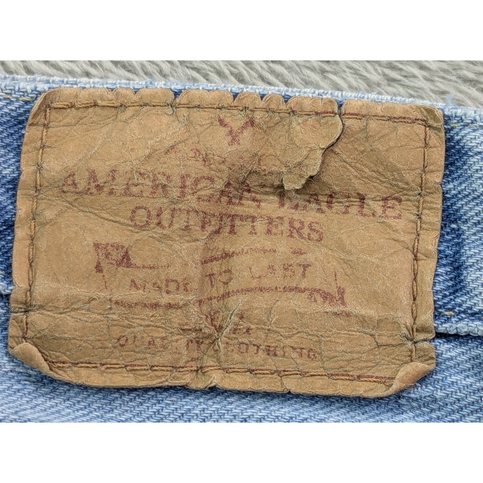 American Eagle Hipster Jeans Womens 6 Reg Light Wash Flare Low Rise Y2K Cotton