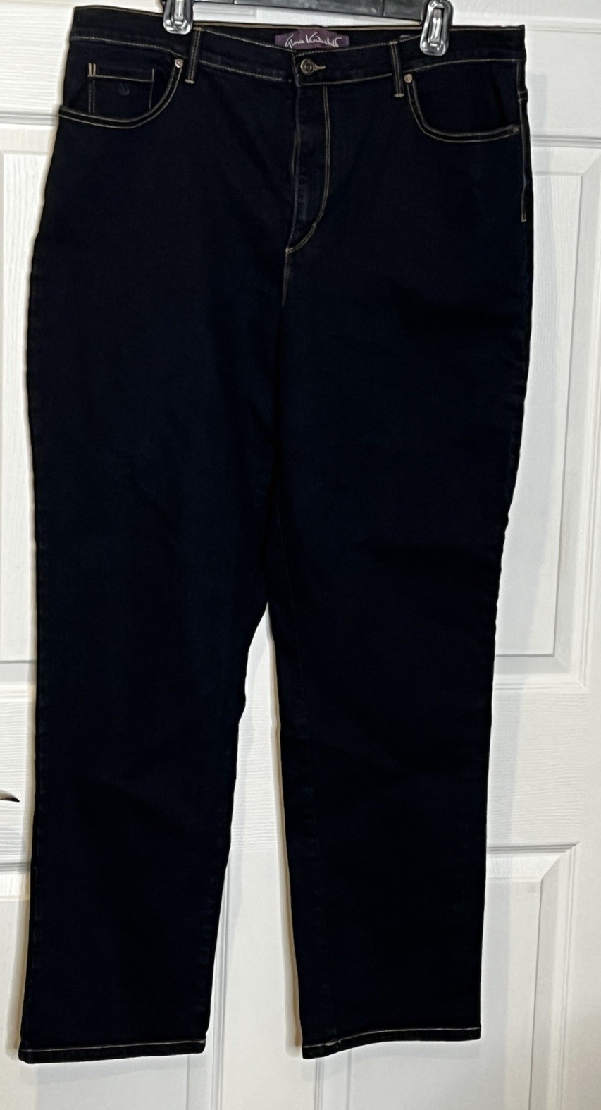 Gloria Vanderbilt Amanda Jeans Women’s 18 Dark Blue – Rise 12.75 – Inseam 30.5