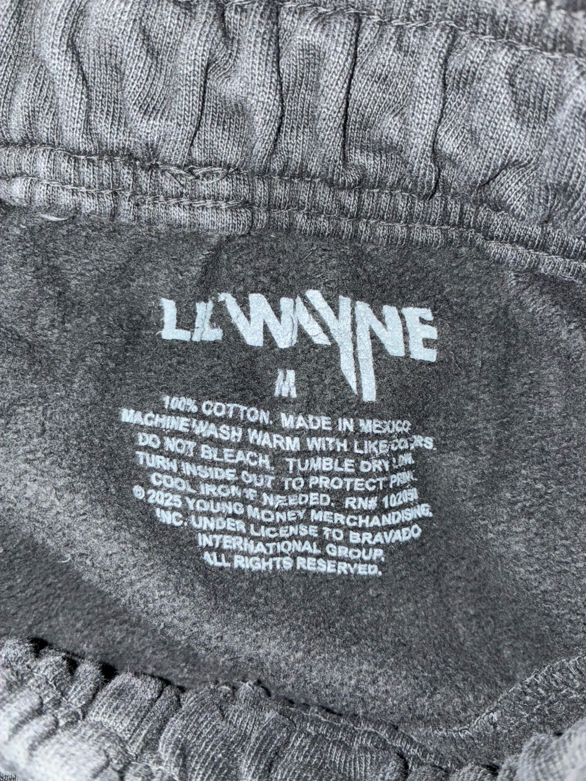Lil Wayne Sweatpants M Black Tha Carter Collection Wide Tour Merch NEW