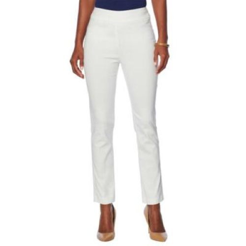 Marla Wynne Womens Pull On Pant in White Color Size 16W