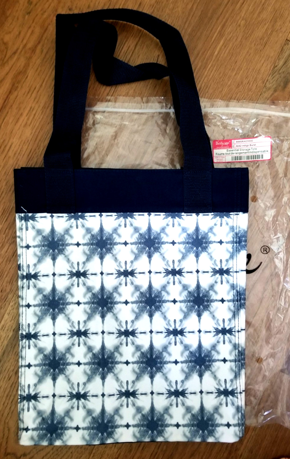 NEW! Thirty One Essential Storage Tote Black Windowpane Plaid Moosin Around 31