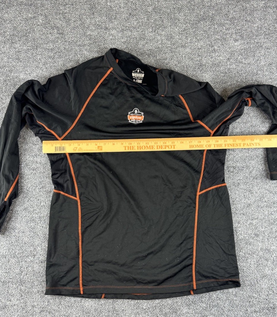 Ergodyne N-Ferno 6435 Thermal Long Sleeve Shirt Black XLarge XL Tenacious Work