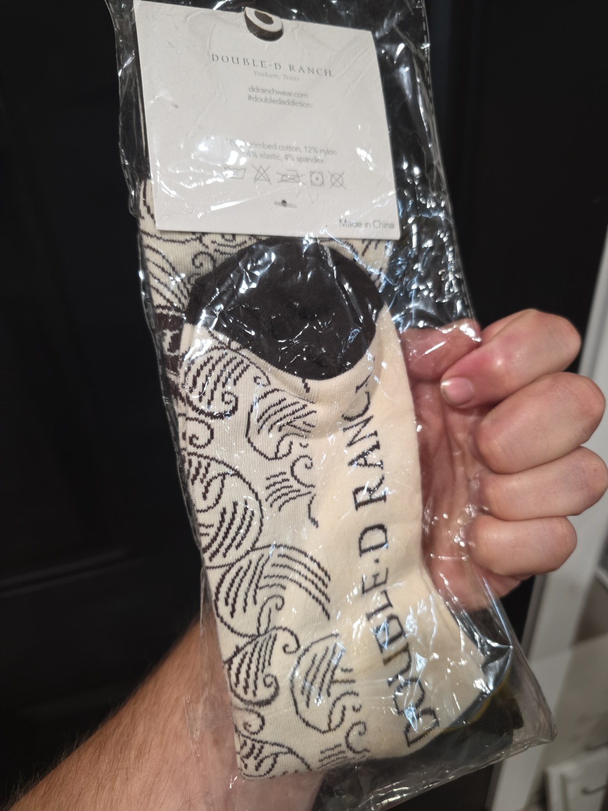 NWT DOUBLE D RANCH Saddle Up Boot Socks One Size