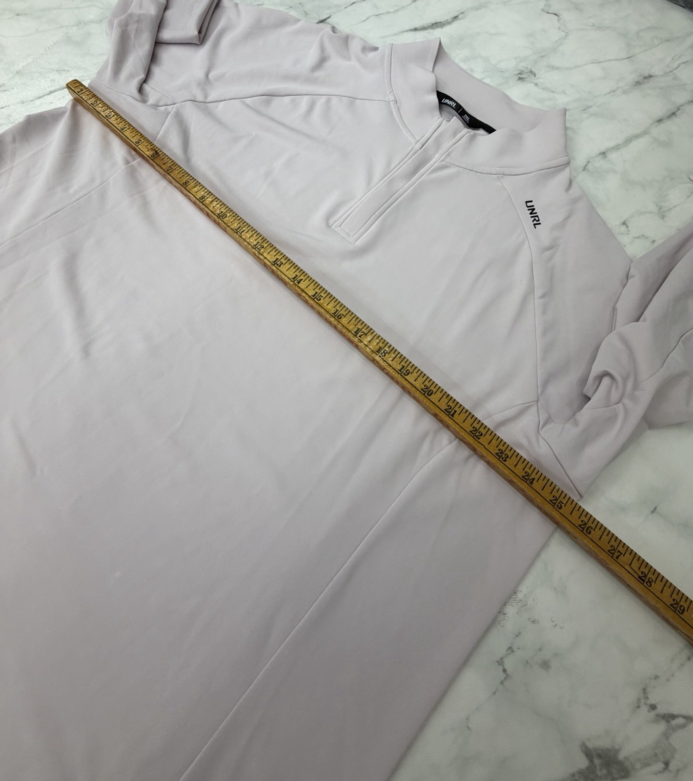 UNRL Pullover Mens XXL Mist Rose Highlands Quarter Zip Performance Golf