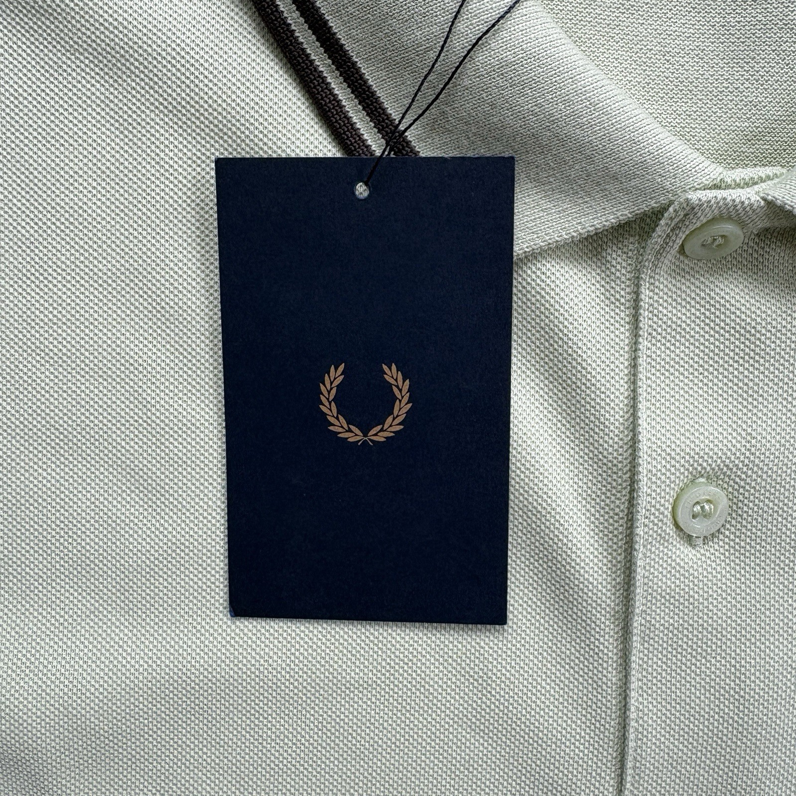 BNWT Fred Perry M3600 Short Sleeve Twin Tipped Polo Shirt Green Size Extra Large