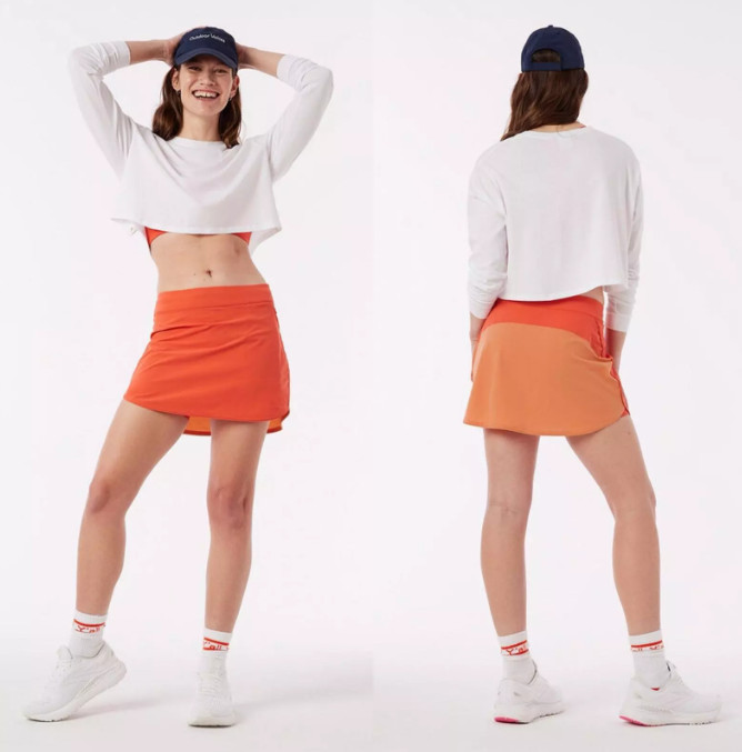 Outdoor Voices Women’s The Exercise 3″ Skort Paprika/Sunstone Different Size