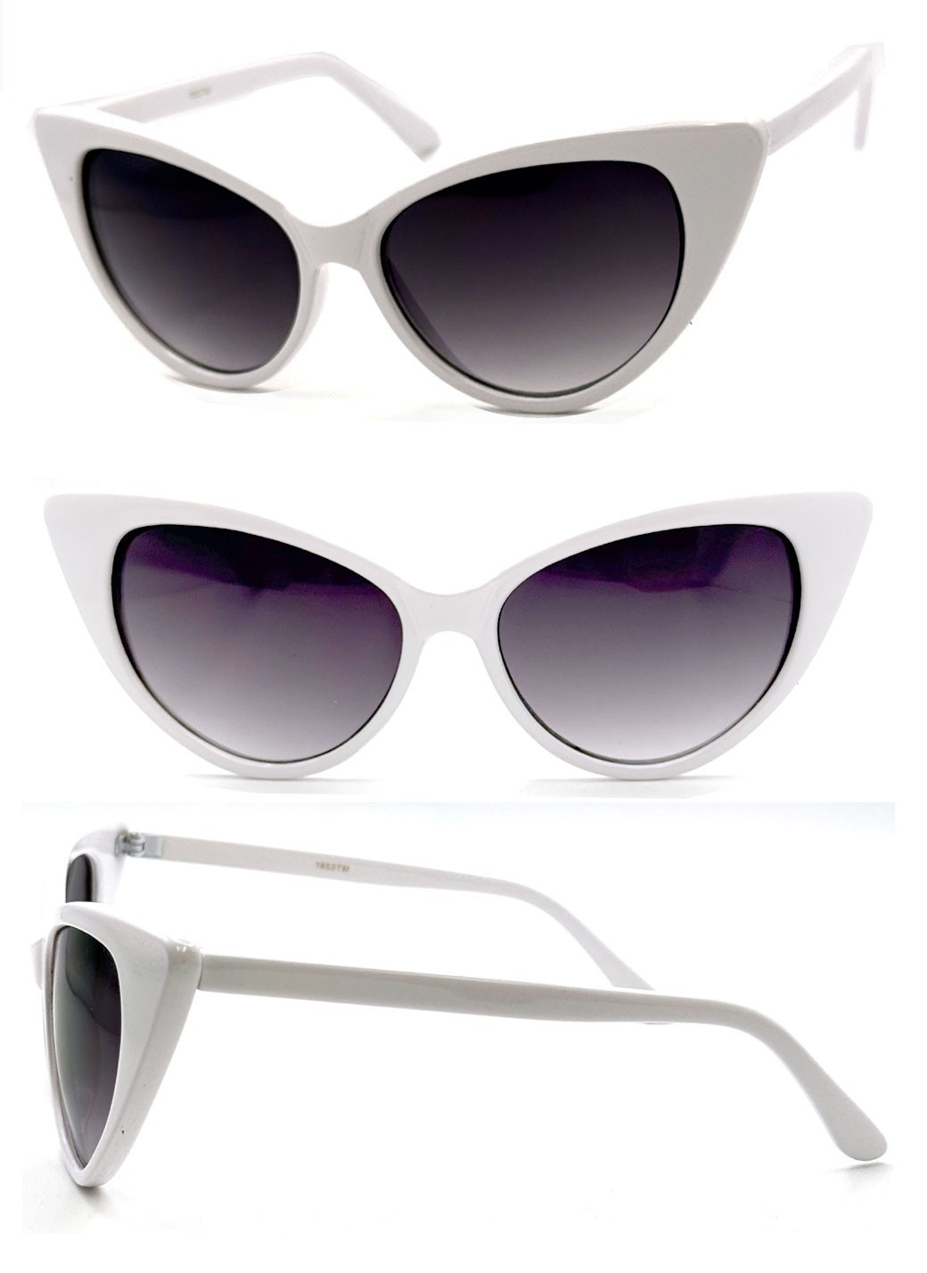 2 Pairs Combo Womens Retro Cat Eye Sunglasses UV400