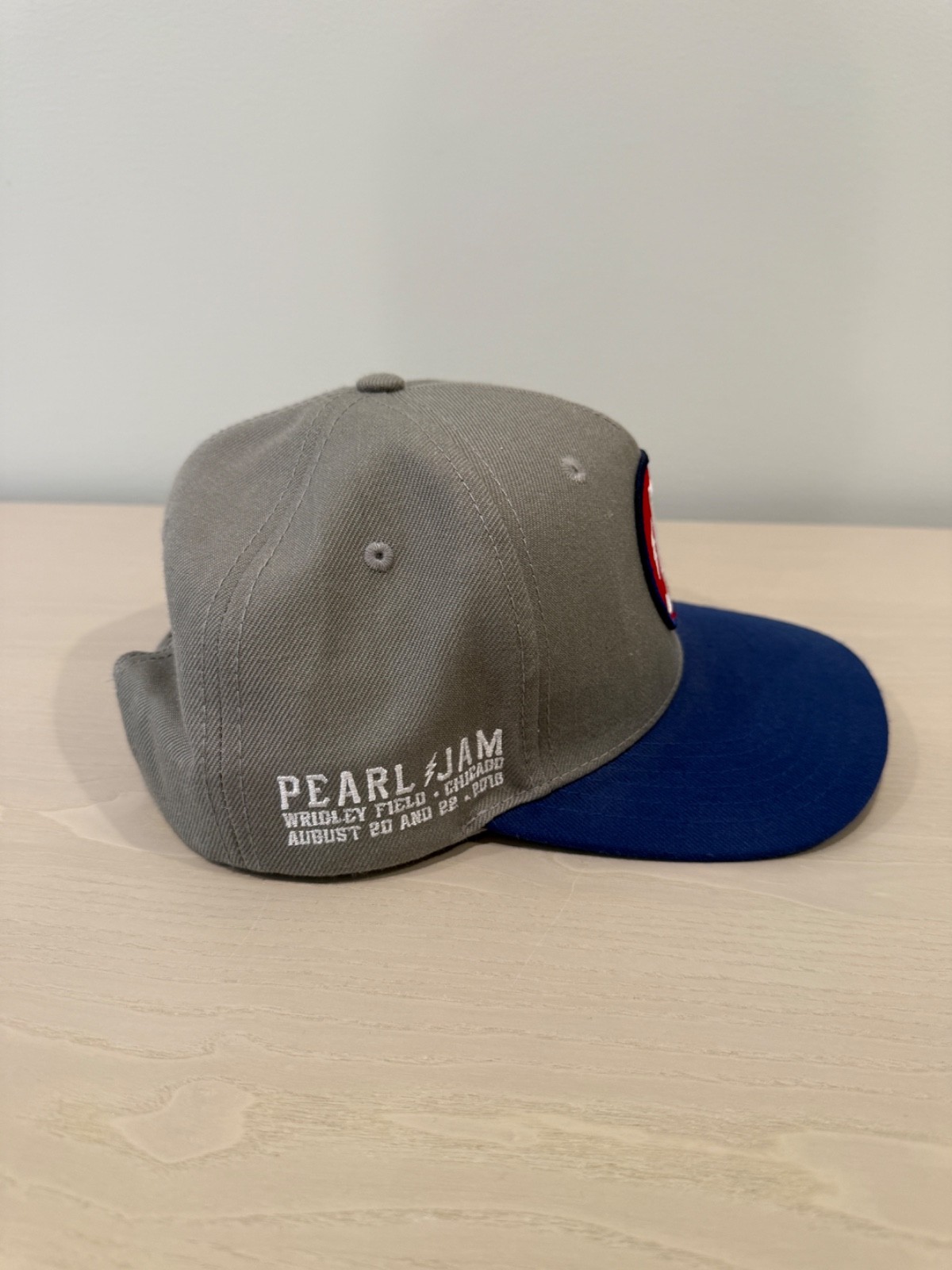 Pearl Jam Wrigley Field 2016 Concert Hat, Snap Adjust, Excellent Condition!