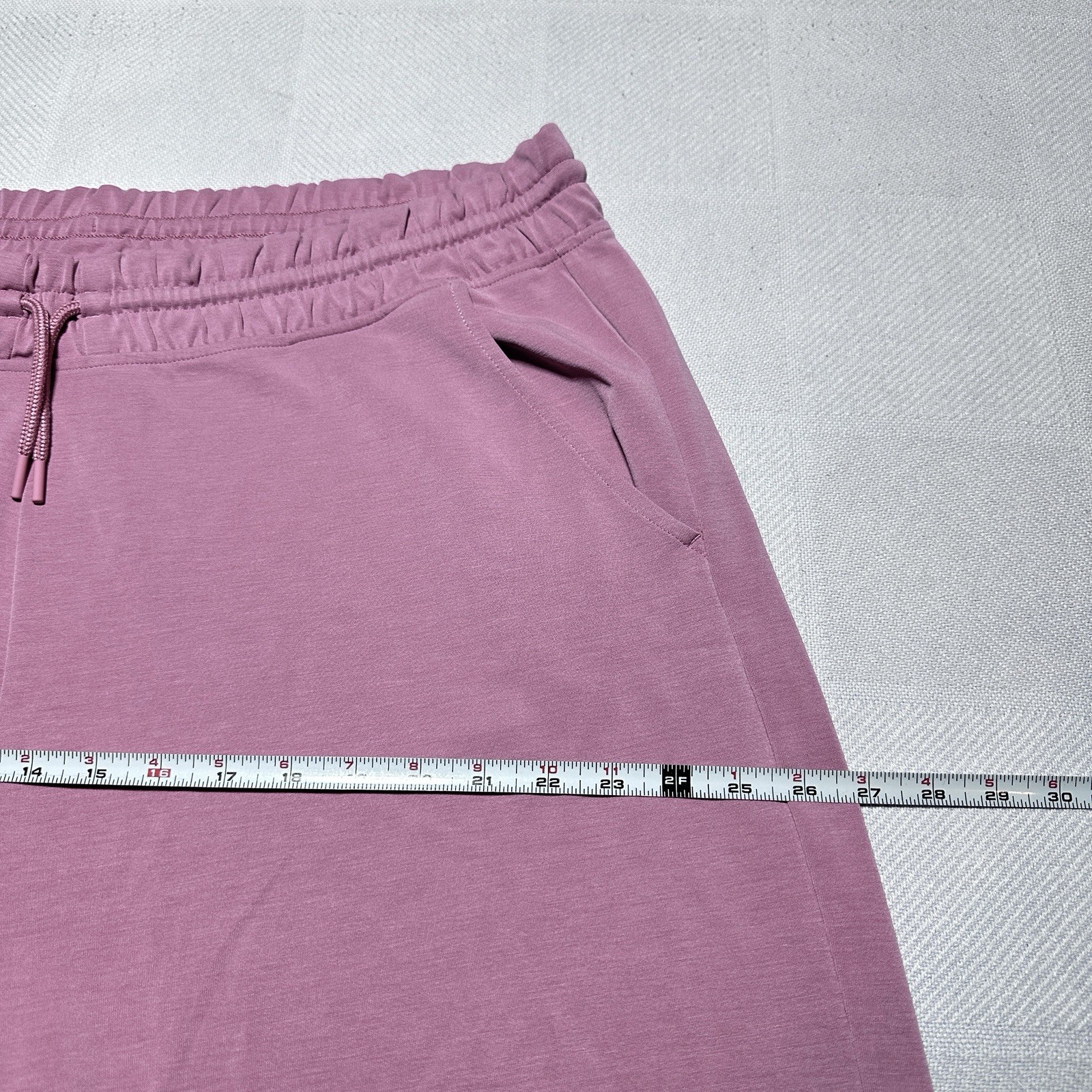 Athleta Seasoft Straight Pants Womens 2X Pink Wide Leg Crop High Rise Silky Soft