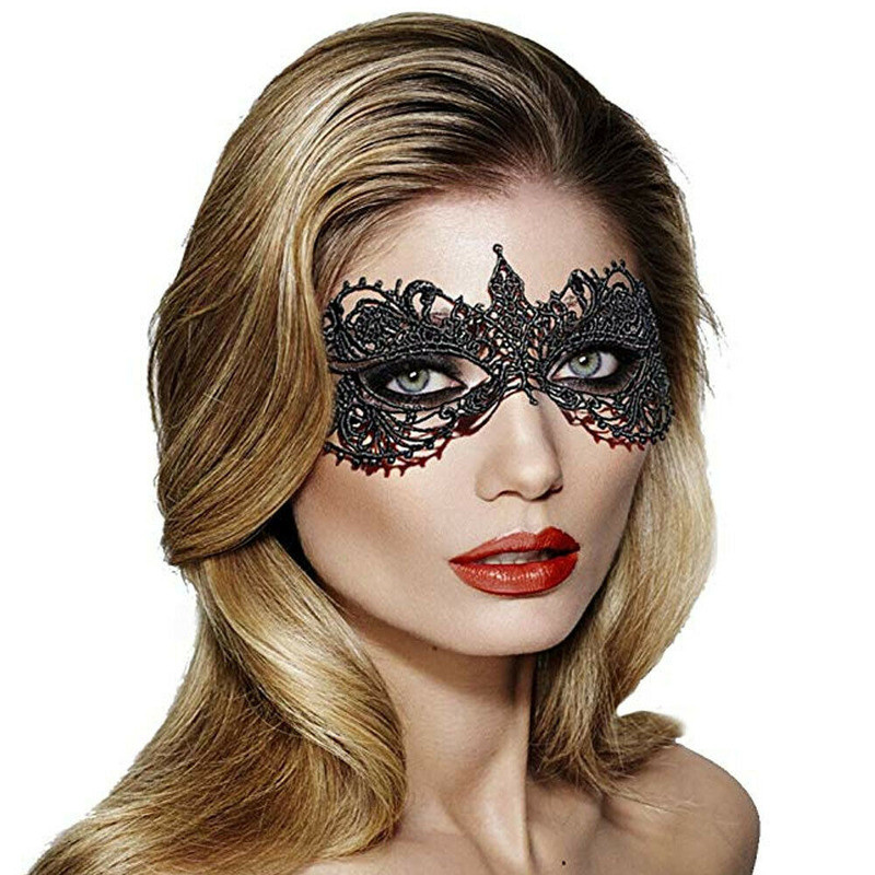 Women’s Black Lace Mask Party Ball Masquerade Fancy Dress Halloween Masks US