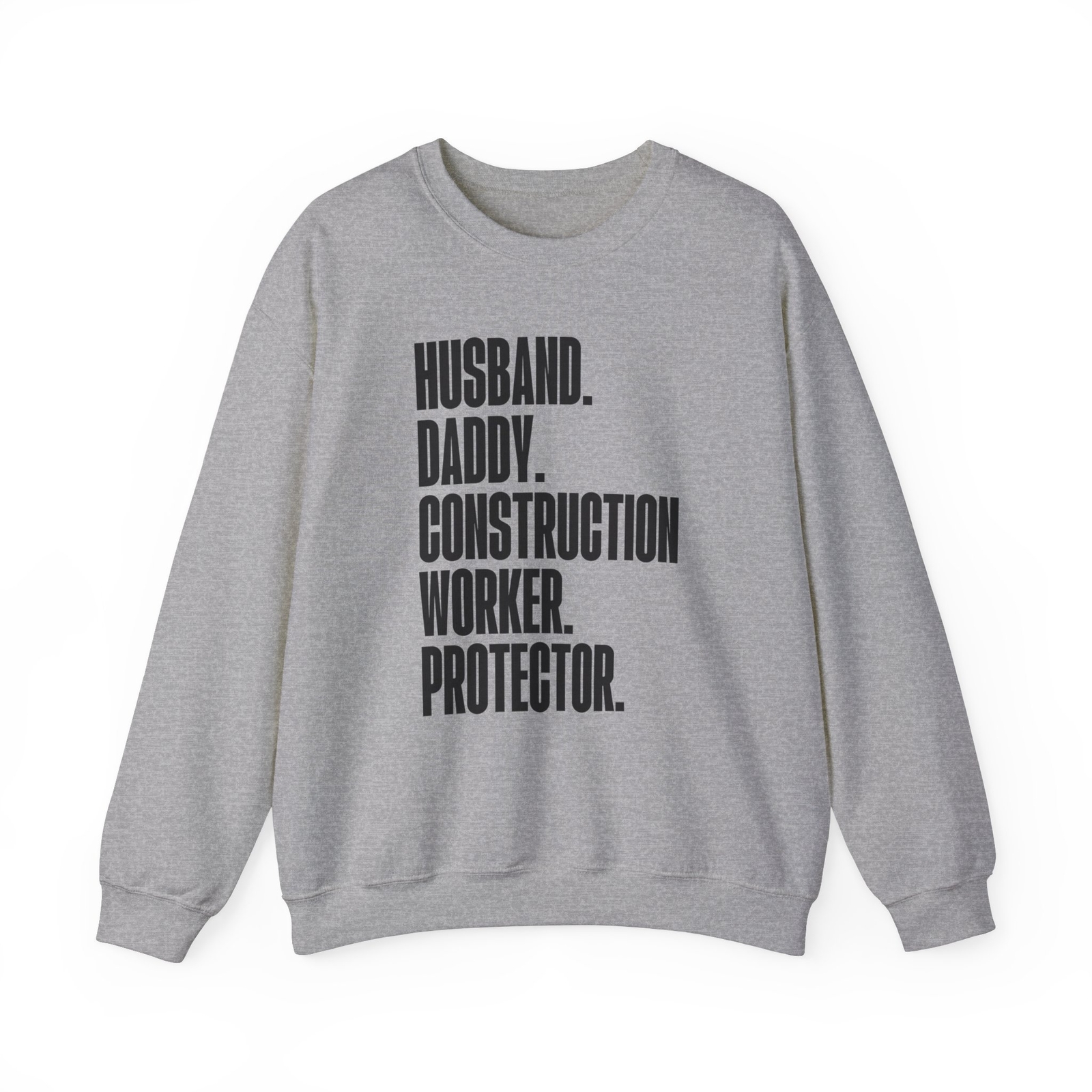 Construction Worker Dad Fathers Day Sweatshirt Gifts Crew Neck Pullover Shirt