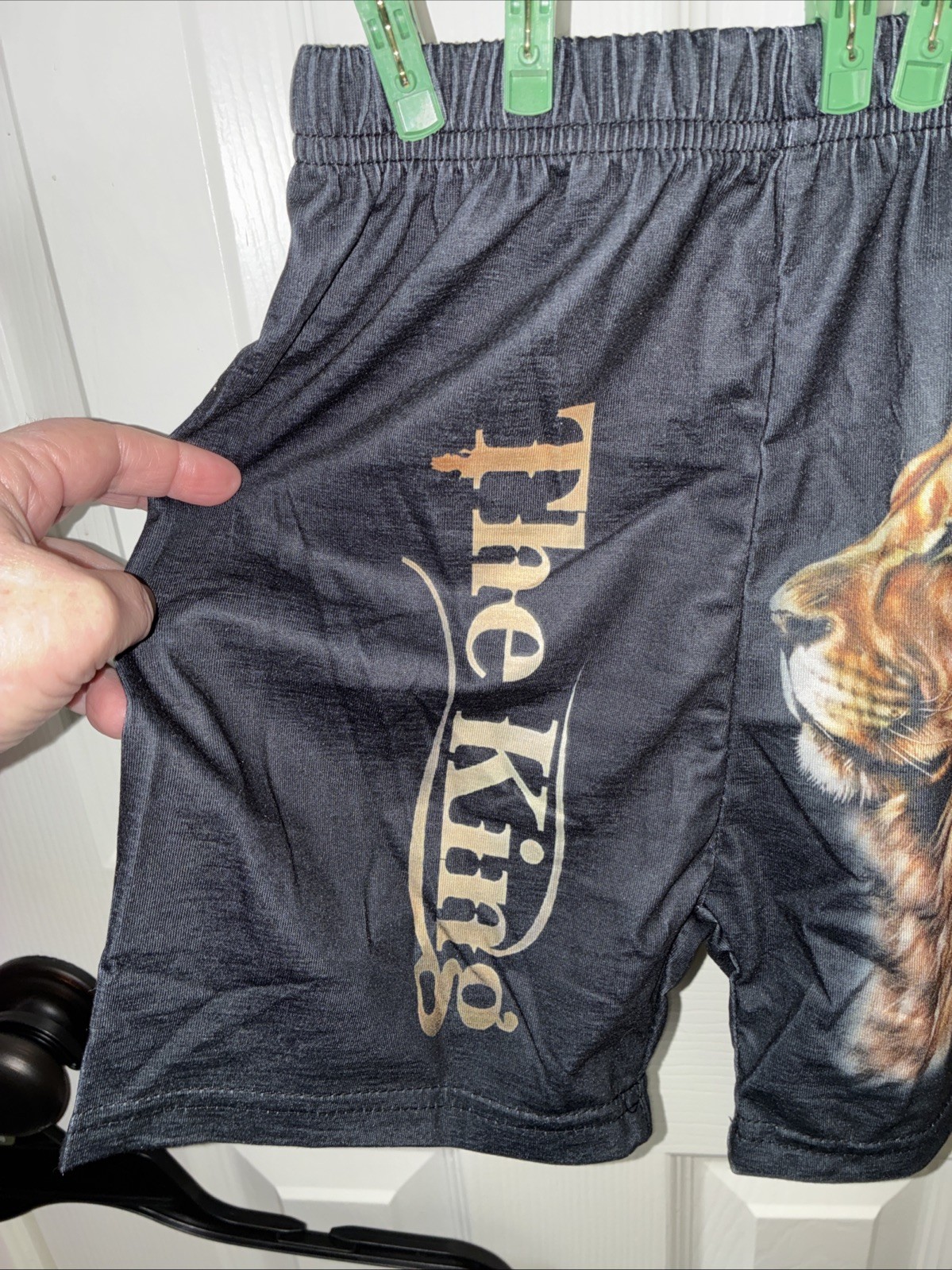 Boys Short Set Size5-6 Y The King Loin 🐅👀👑 Cute
