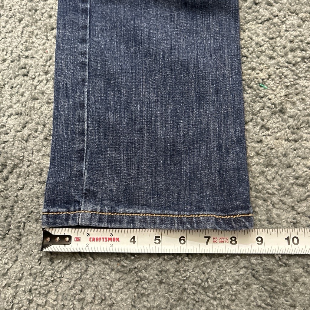 Wrangler Retro Dark Wash Slim Bootcut Fit Jeans Mens Sz 34×35