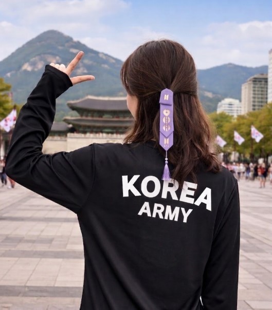 Korea Army ROKA T-Shirt Women Black Long Sleeve L 100 Cool Dry BTS Fan Recommend