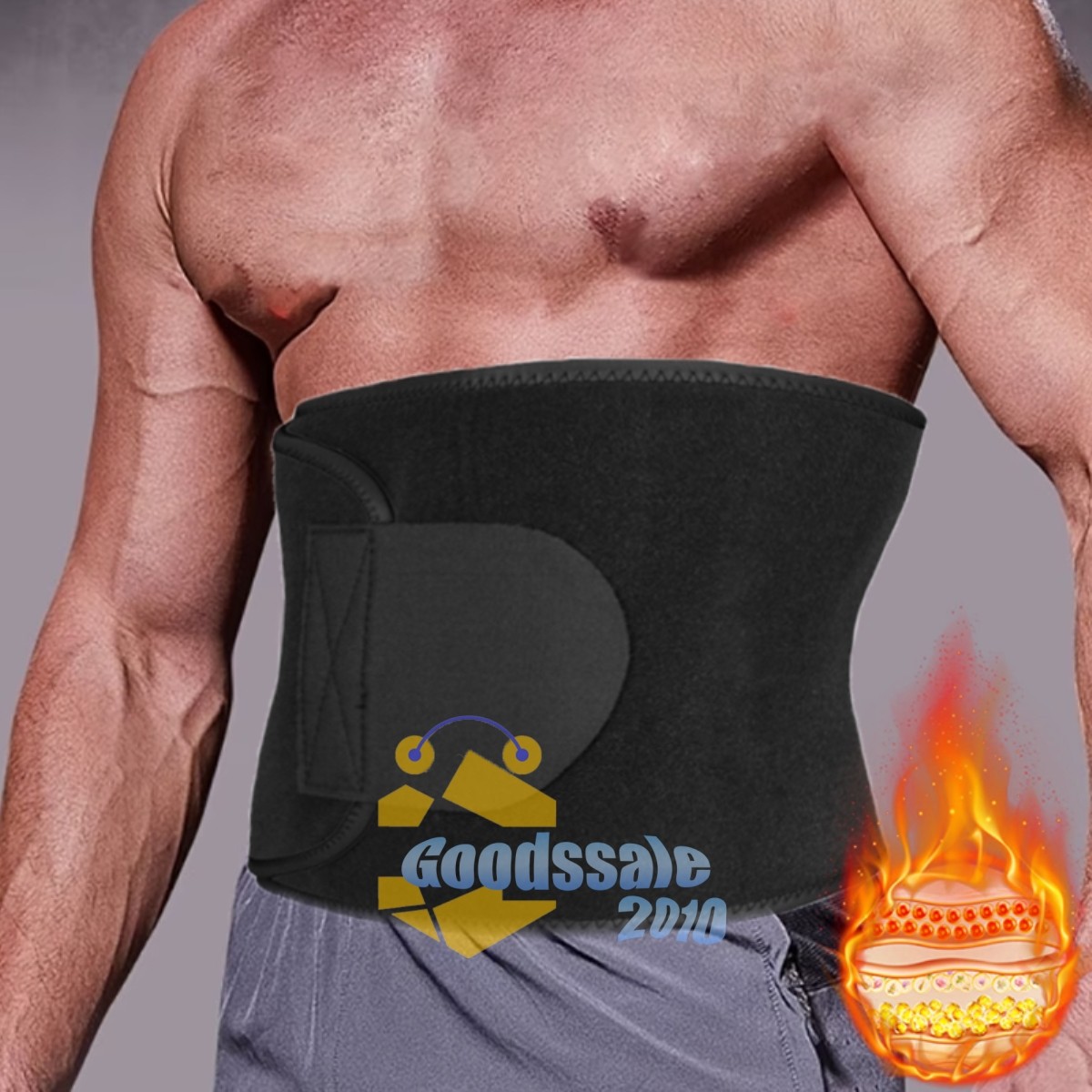 Waist Trimmer Belt Sweat Band Wrap Ab Stomach Weight Loss Fat Burner Slimming
