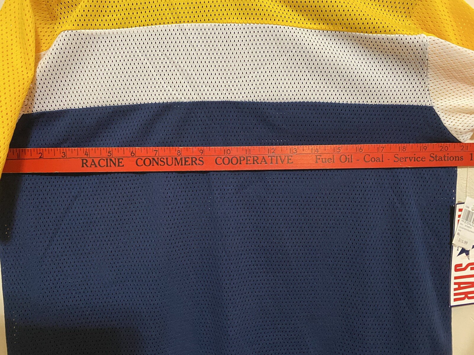 Vintage Converse All-Star Mesh Jersey Navy Yellow New with Tags *See Details*