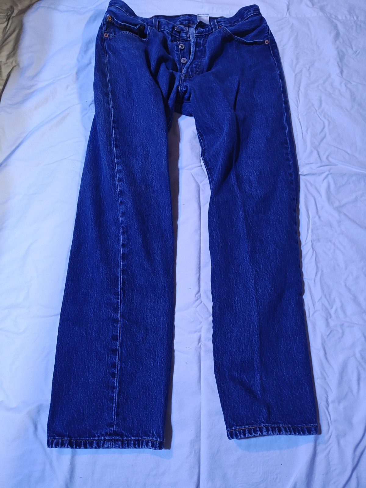 Levi’s Men’s 501 31×30 Original Straight Fit Jeans – Dark Wash