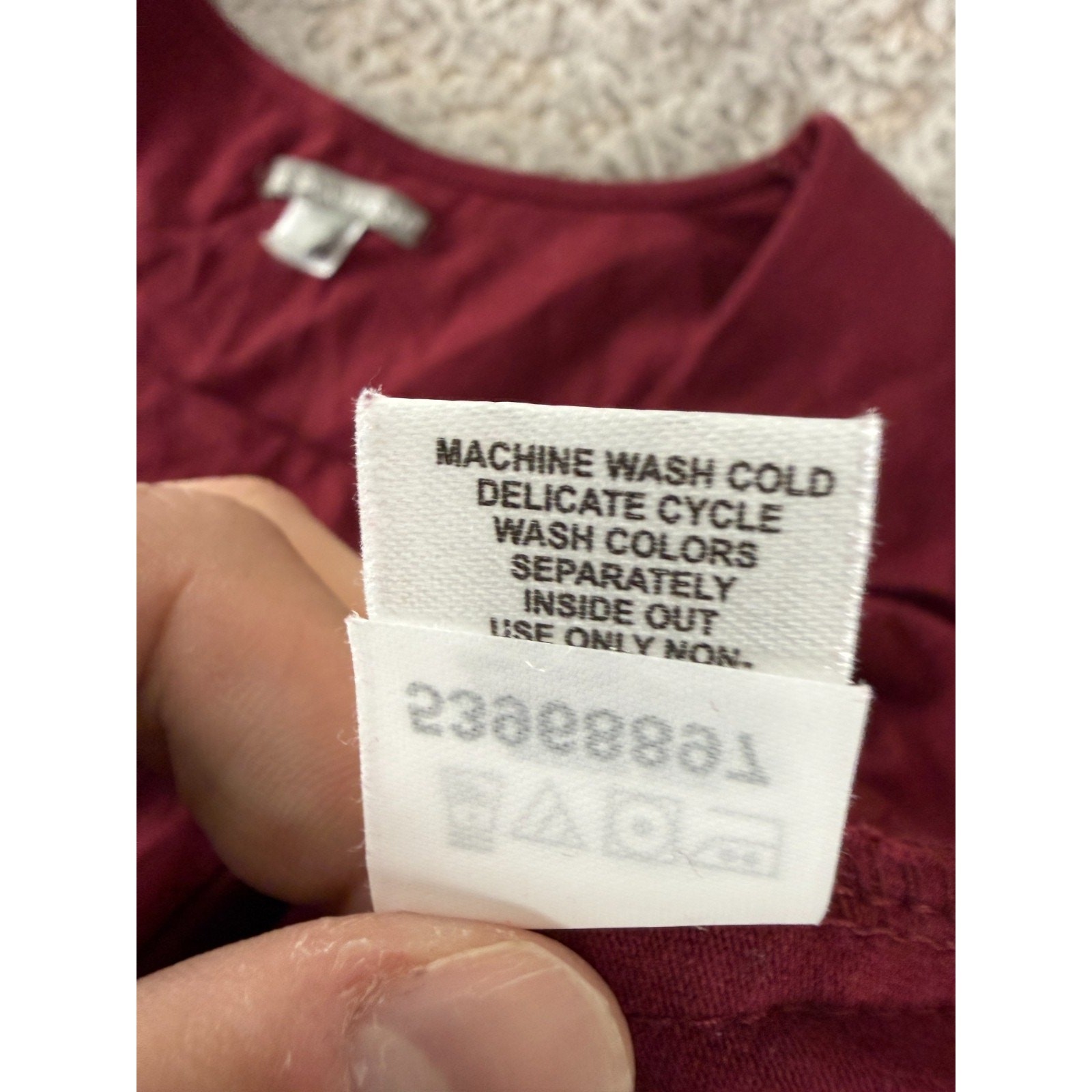 Jessica London Size 14/16 Stretch Square Neck Top Burgundy Short Sleeve Pullover