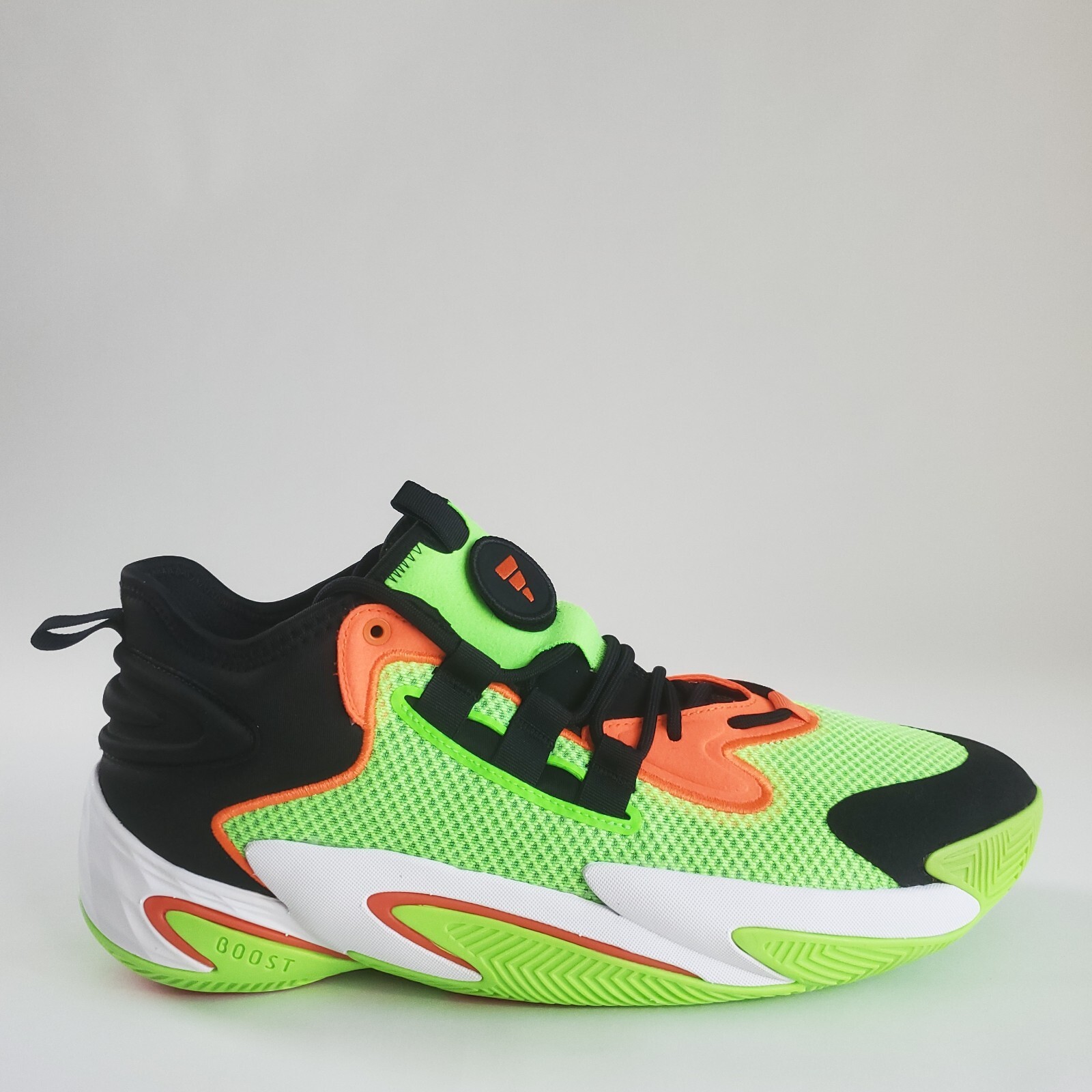 Adidas BYW Select Solar Green Orange Basketball Shoe IG4948 US Mens Size 12.5