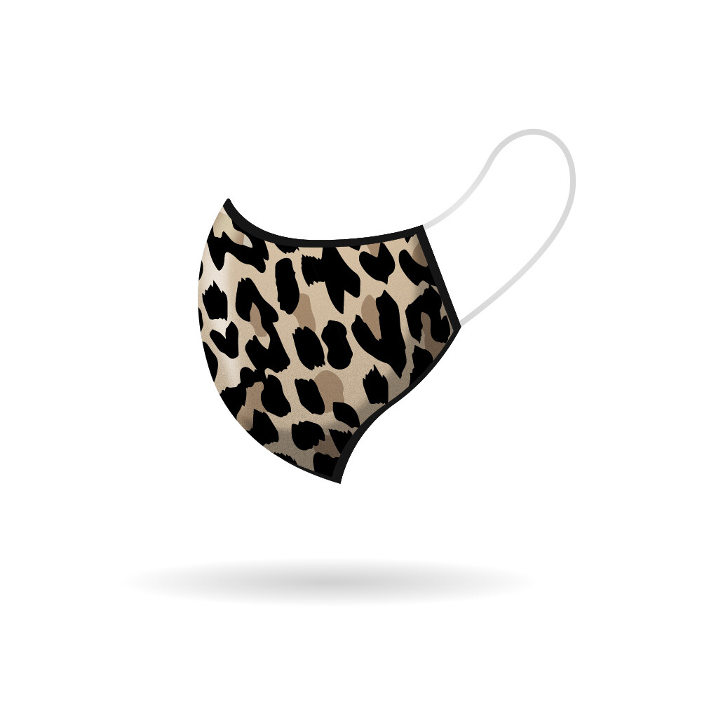 Cheetah Face Mask – Soft Cloth – Re-usable, Washable, Durable – 2-Ply Face Mask