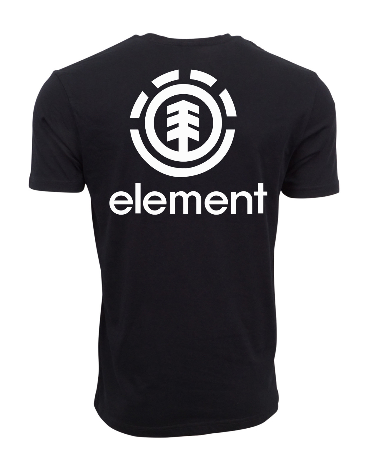 ELEMENT SKATE CO MENS POCKET AND BACK LOGO T SHIRT BLACK