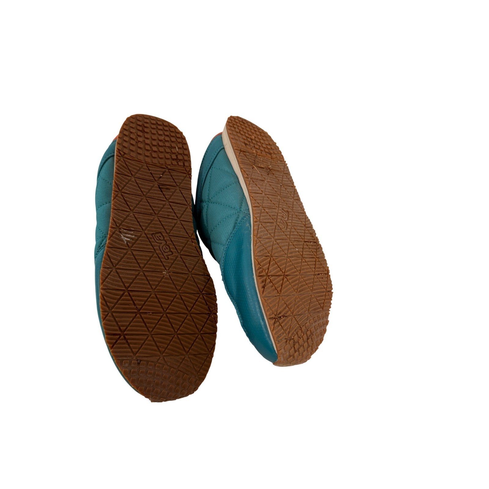 Teva Ember Moc Womens Teal Orange Quilted Slip On Camp Shoes Slippers