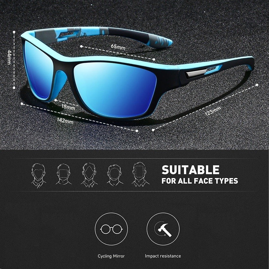 Polarized Sports Sunglasses Cycling Fishing Driving Men Women Outdoor