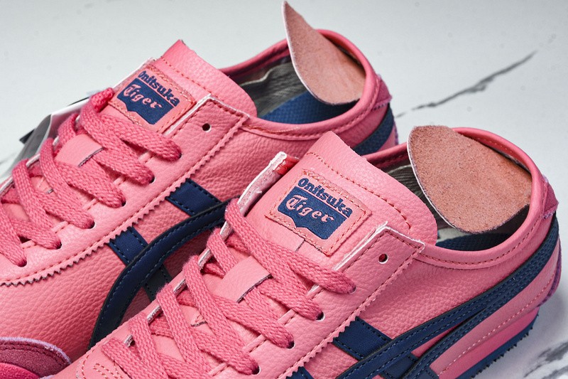 Onits*ka Tiger Mexico 66 Pink Cameo Mako Blue 1183B771-700 Unisex Size 4-11