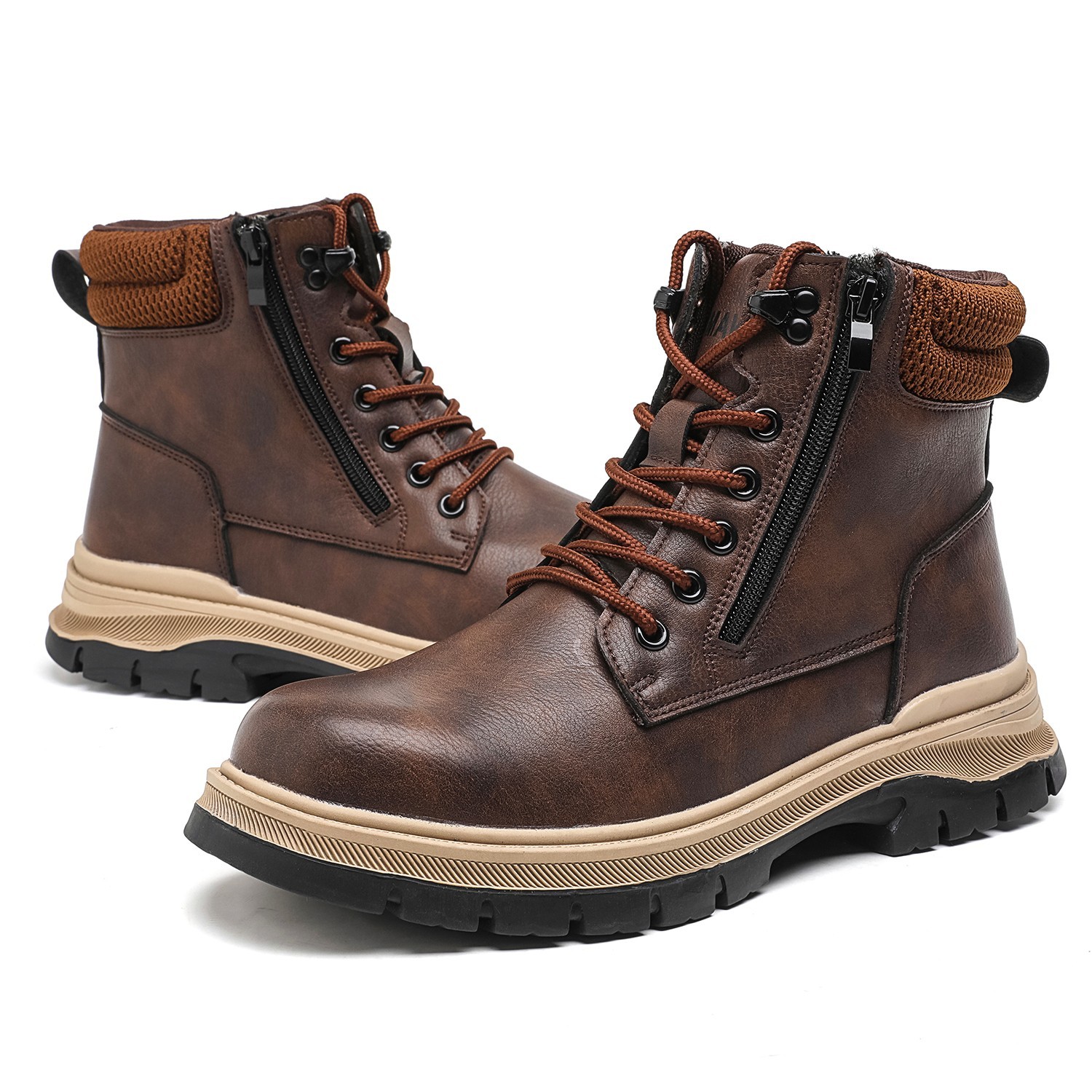 Work Boots Mens Waterproof Safety Shoes comfortable work shoes for men size 10