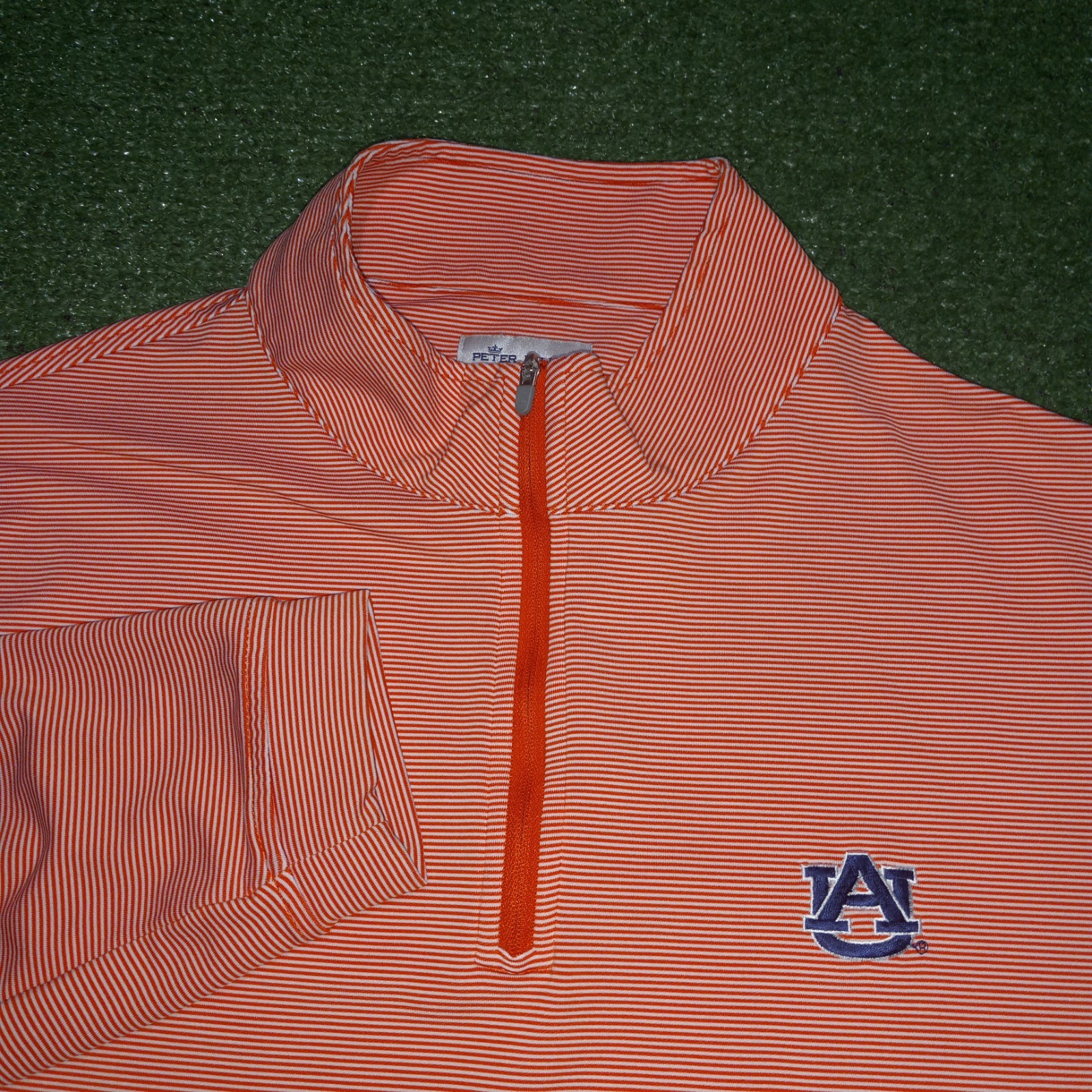 Auburn University Tigers PETER MILLAR Perth Performance 1/4 Zip Golf Mens XL