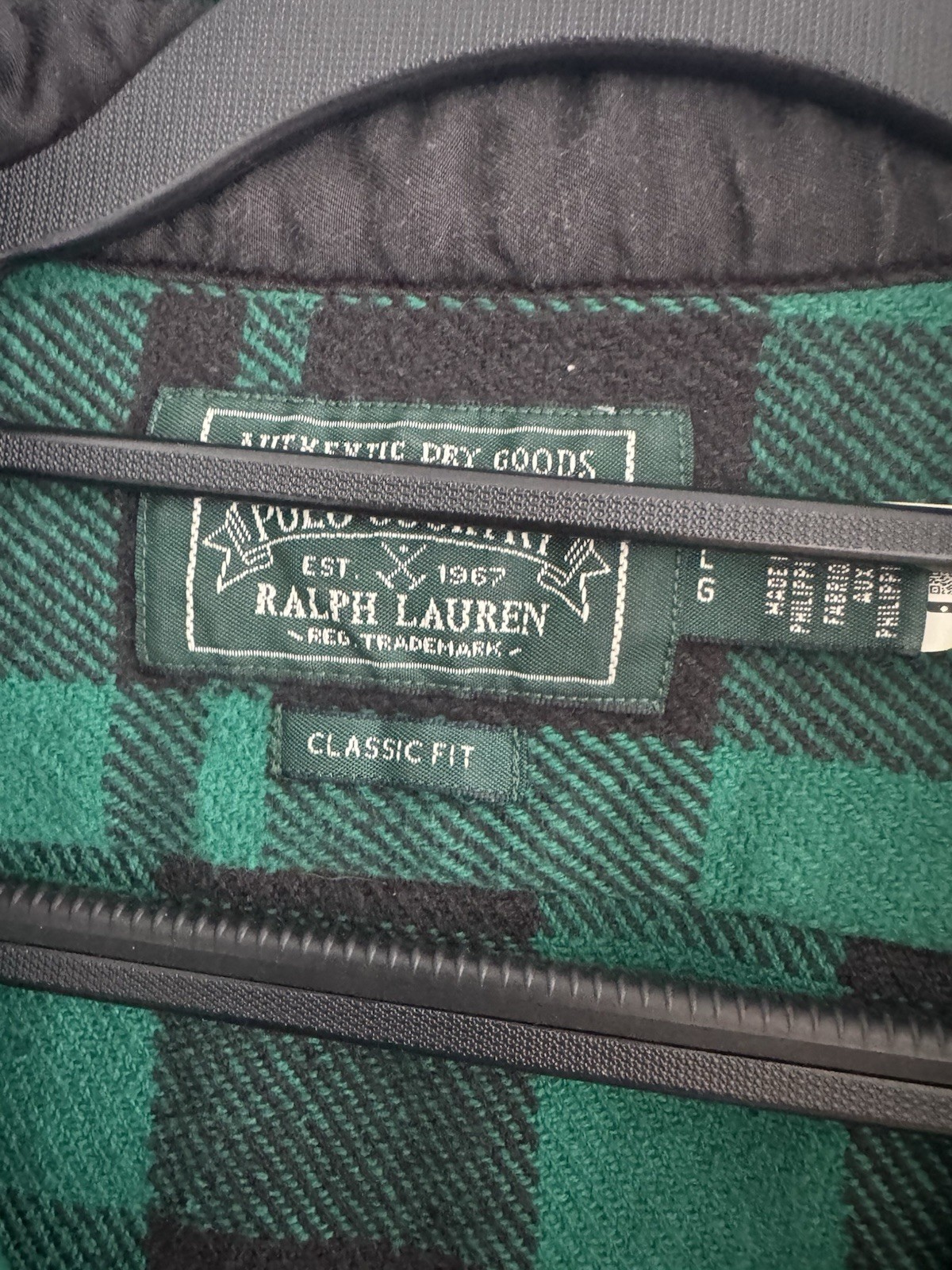 Ralph Lauren Men’s Long Sleeve Snap Buttons Heavy Flannel Shirt Size Large
