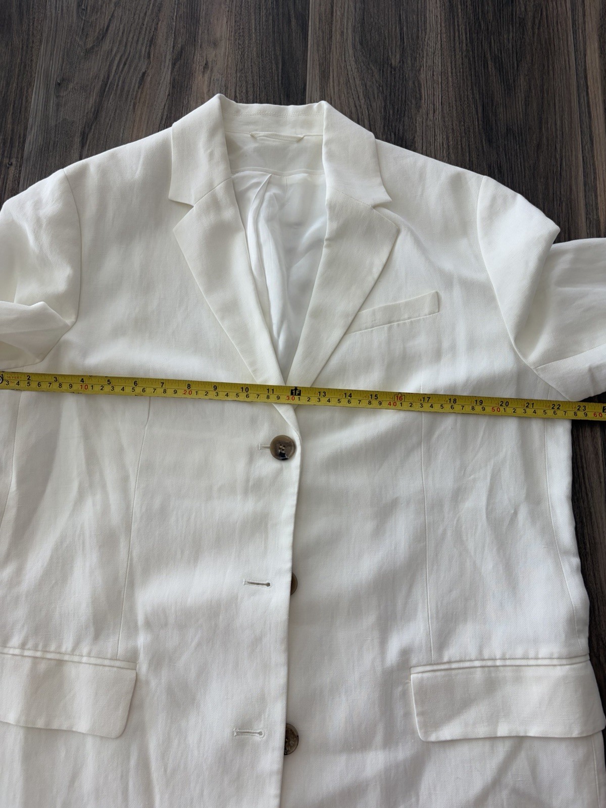 COS Women’s Relaxed Fit Linen Blend Blazer Office Business Size 42 US 12 Large