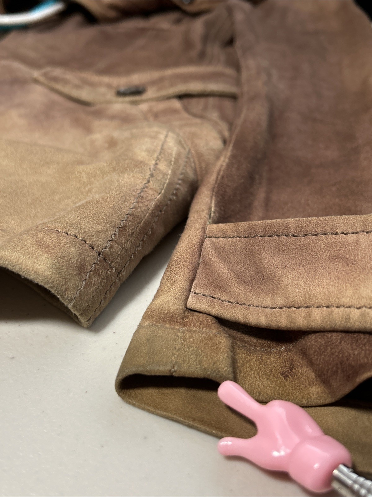 Vtg Dolce & Gabbana D&G Brown Suede Jacket IT 46