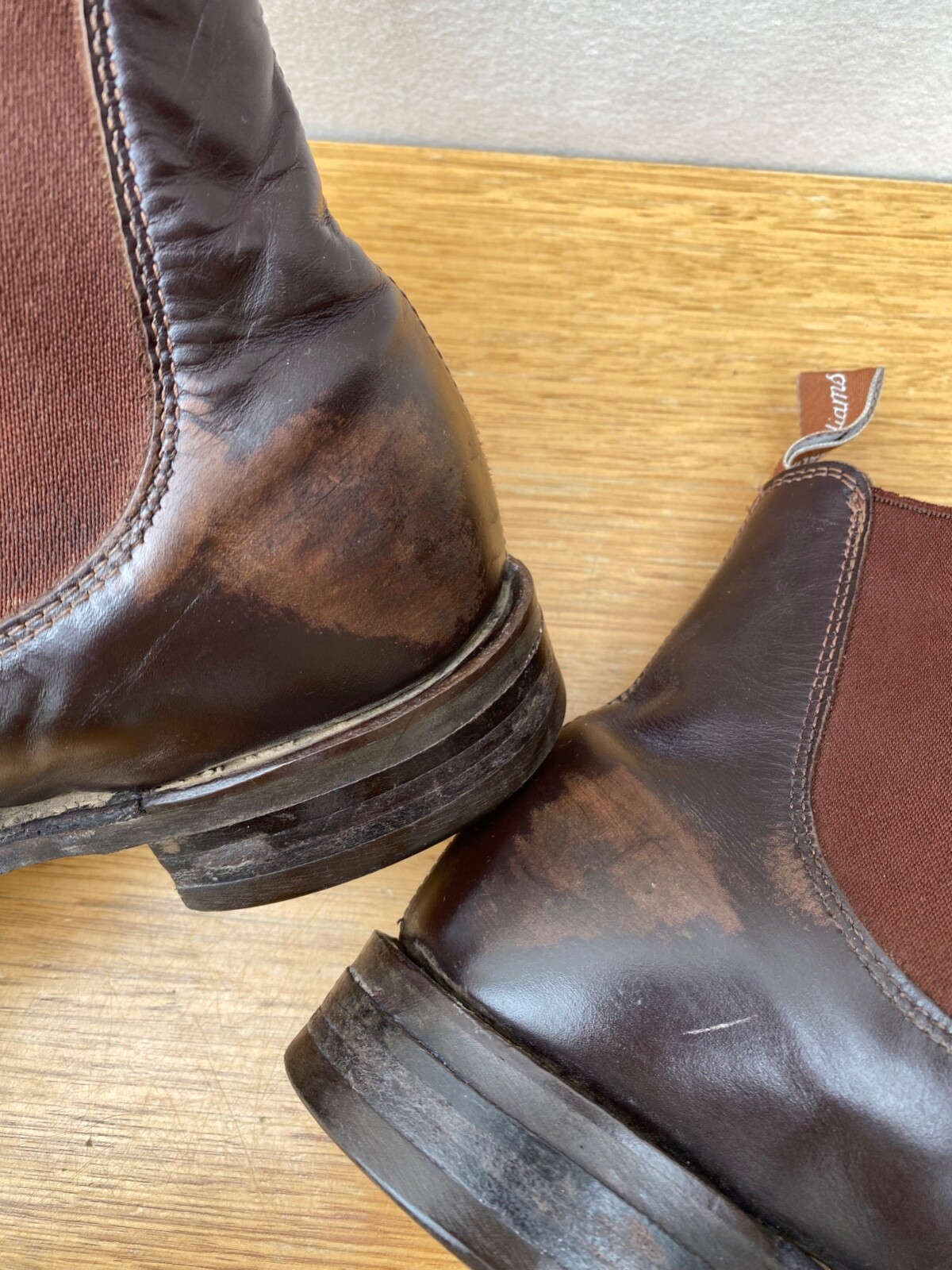 Mens RM Williams Comfort Craftsman Leather Pull On Chelsea Ankle Boots Size 6 G