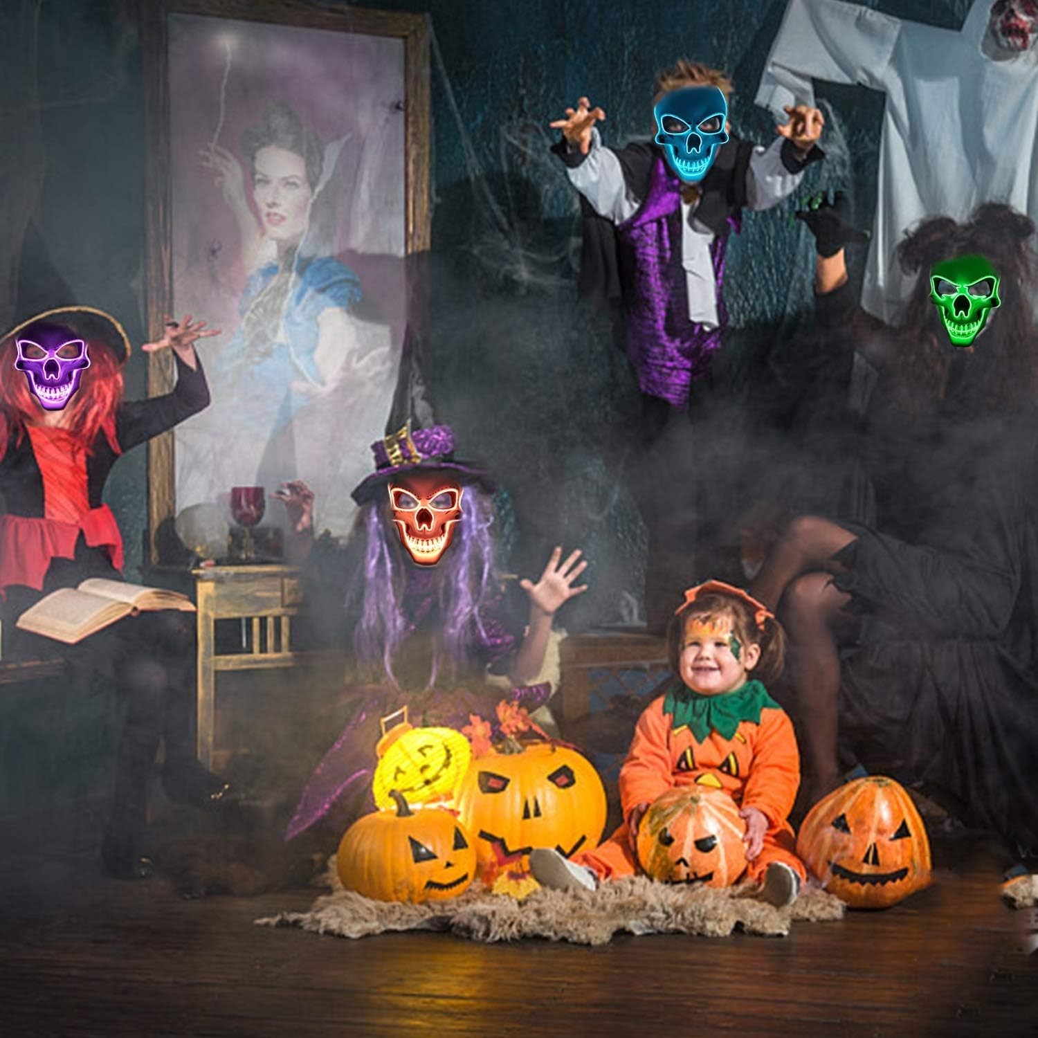 Halloween Scary LED Mask for Parties