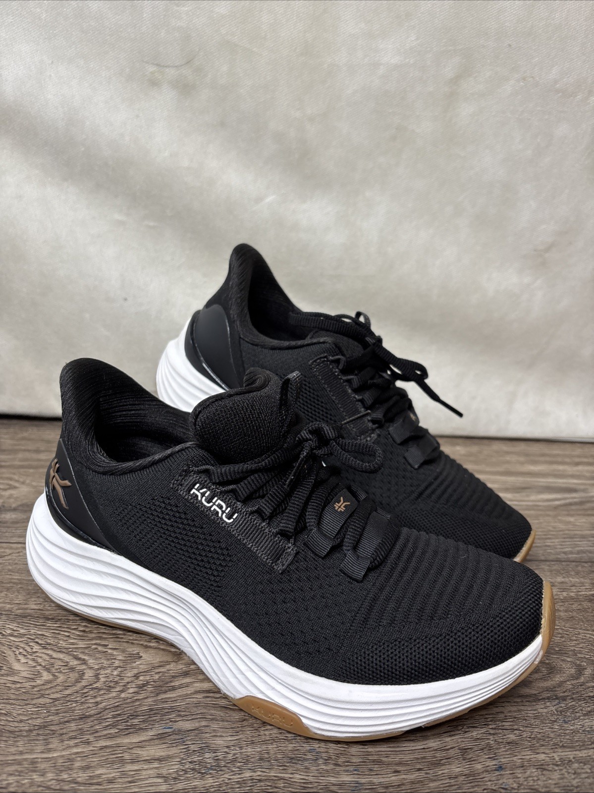 Kuru Atom 2 Womens Size 7.5 M Black Athletic Running Walking Shoes Sneakers