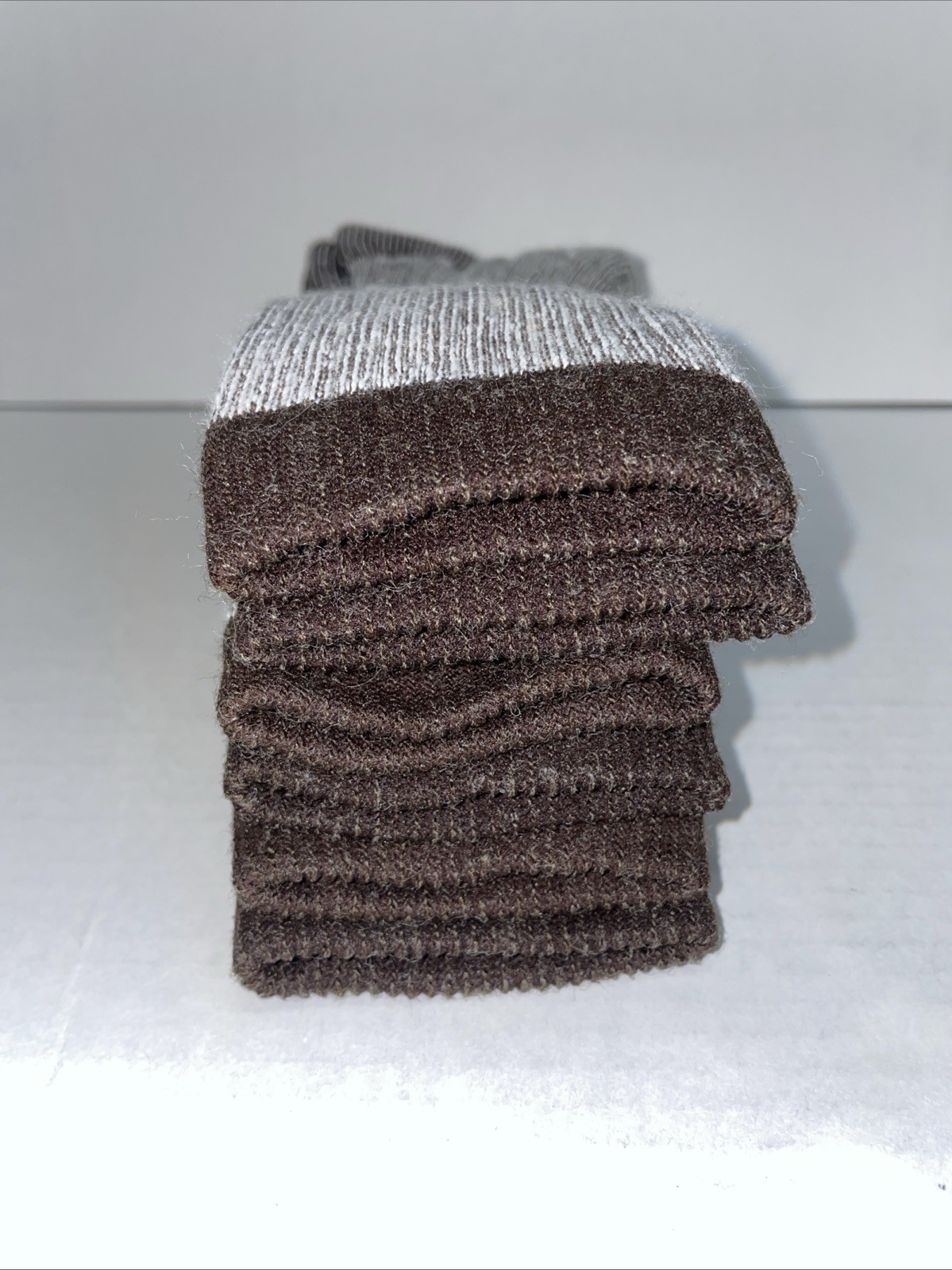 Outdoor Life Brown Boot Socks 62% Merino Wool Pack of 3 Size 10-13 Brand New