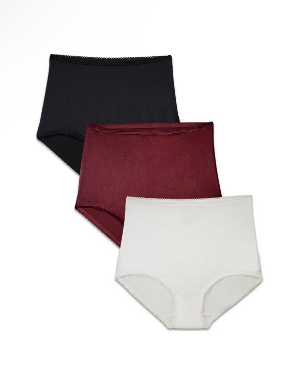 VANITY FAIR Women Size 5XL 3-Pair Undershapers Hi Cut Underwear Panties