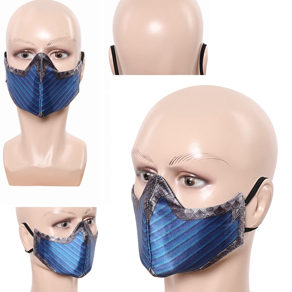Kitana Cosplay Face Mask Helmet Half Face Masks Props Halloween Women Mens Party