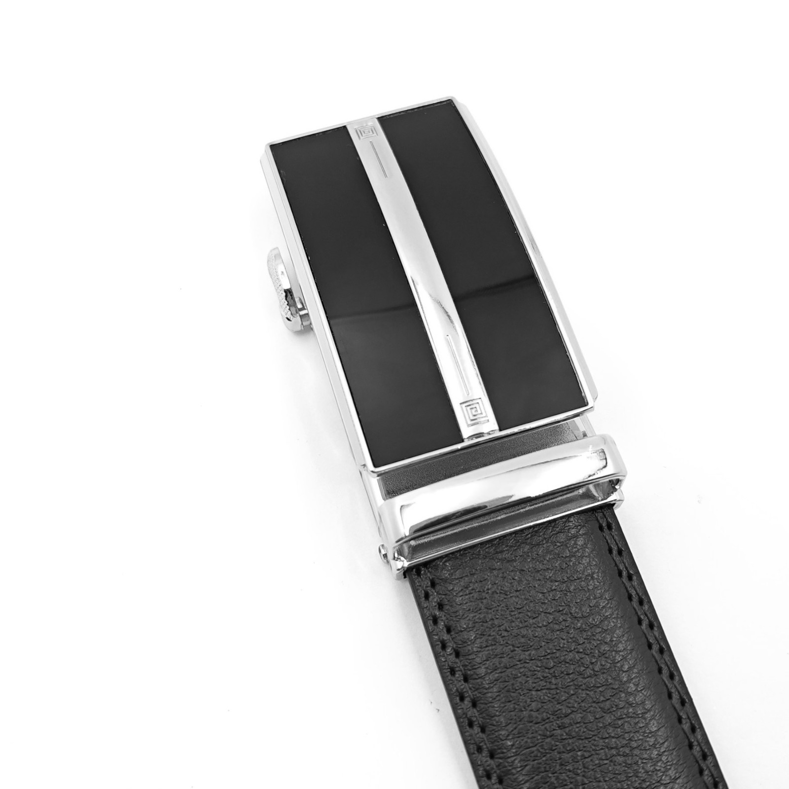 Genuine Real Leather Mens Ratchet Belt Belts For Men Adjustable Automatic Buckle
