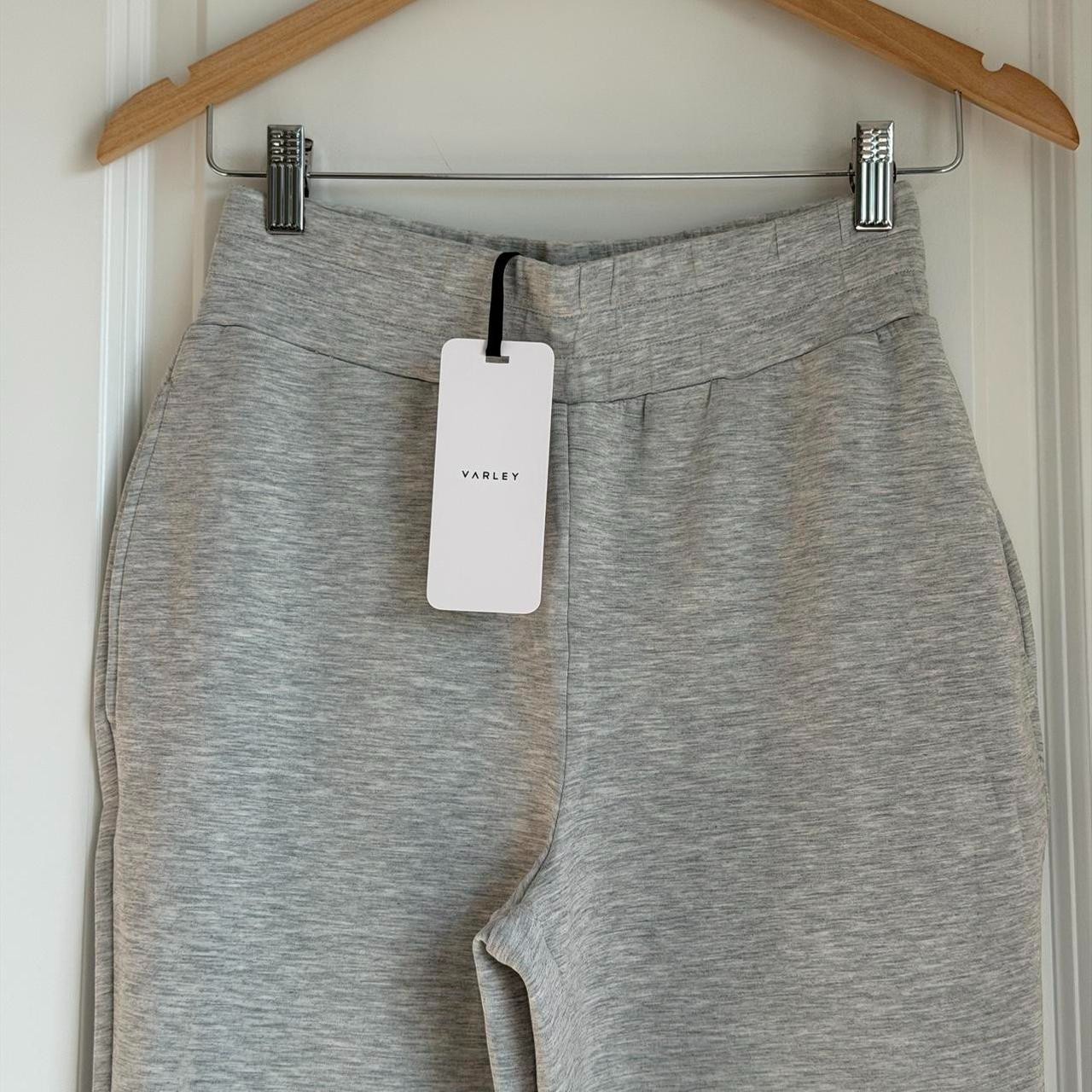 Varley The Slim Cuff Pant 27.5″ in Light Grey Marl, Size X-Small