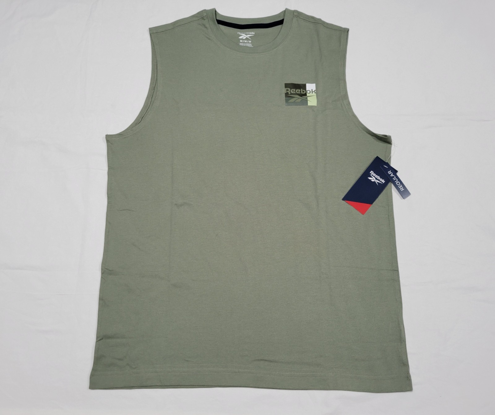Reebok Mens Training Boogie Multi Sports tank top shirt Sea Spray