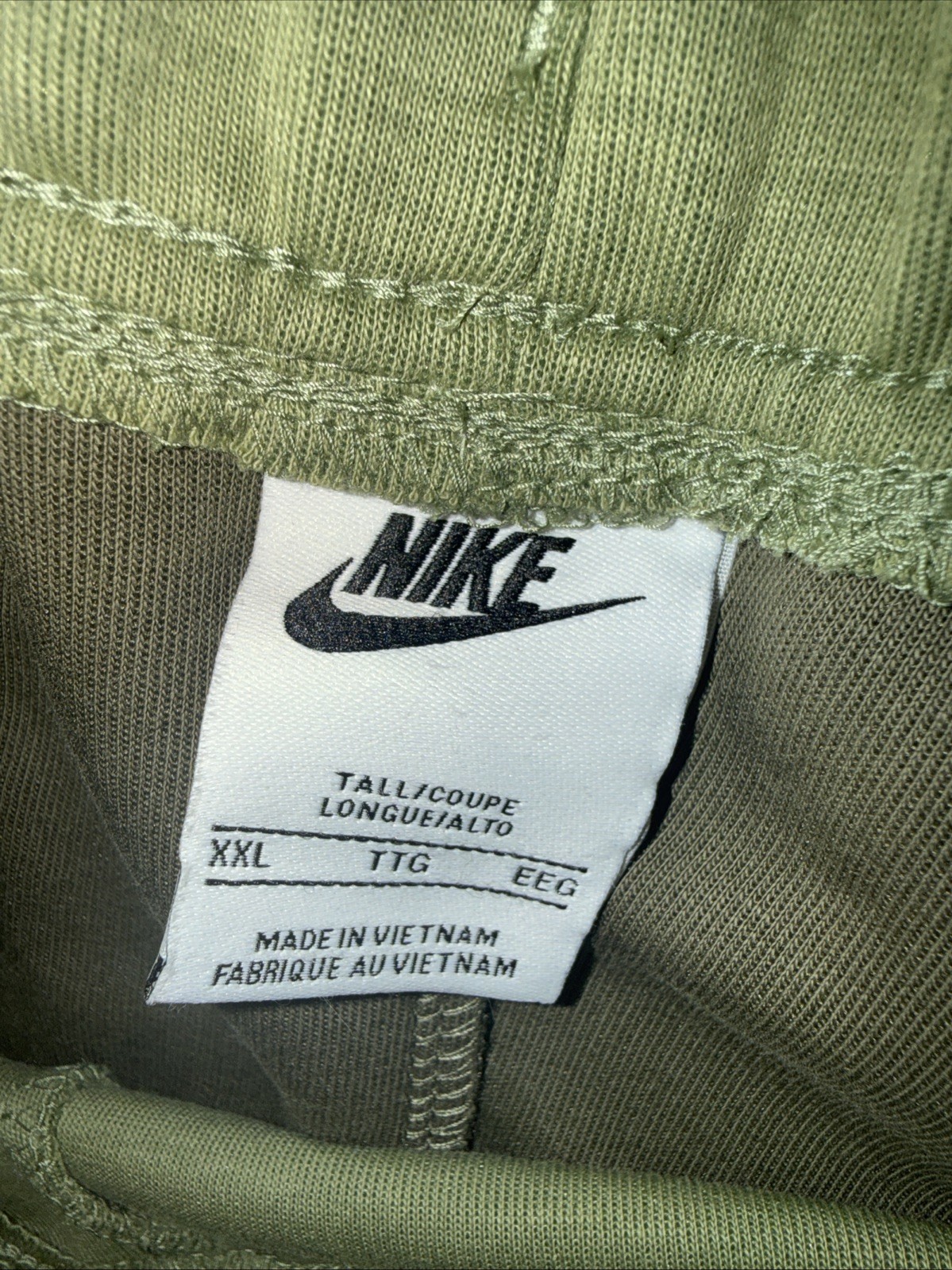 Authentic Nike Tech Fleece Full Zip Set Olive Green Men’s XXL Worn Once