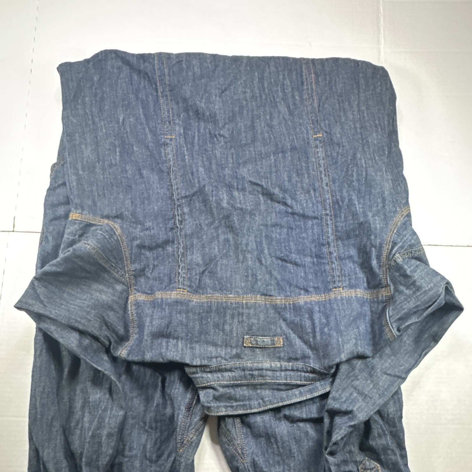 Duluth Trading Co. Blue Denim Coveralls Jumpsuit Long Sleeve L