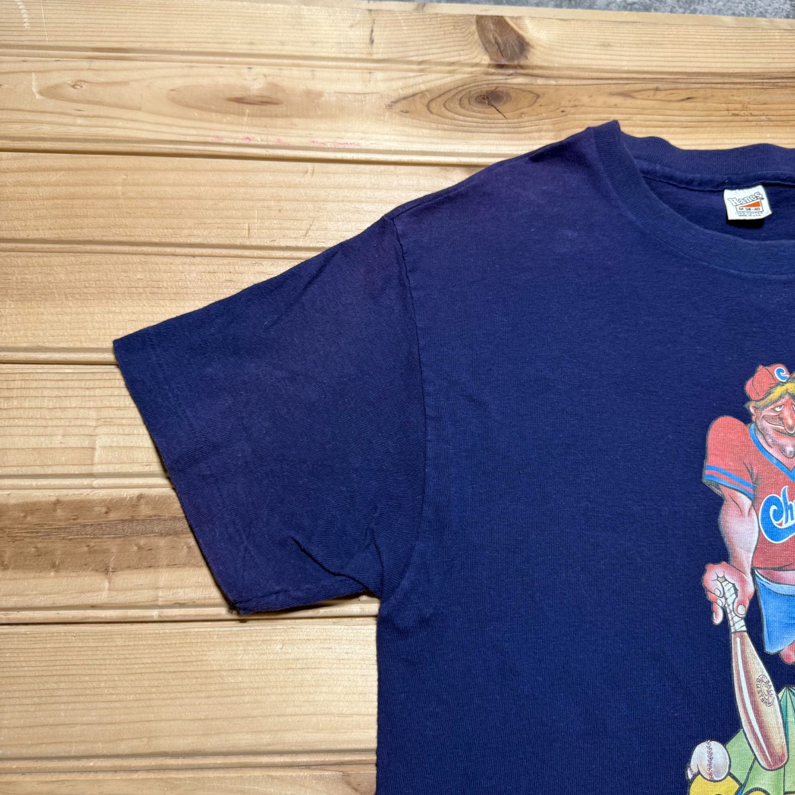 Vintage 1978 Chumps Softballin Bob #16 Sports Cartoon Graphic T-Shirt USA Medium